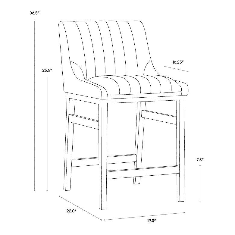 Image 6 Sunpan Halden Counter Stool Bravo Metal more views