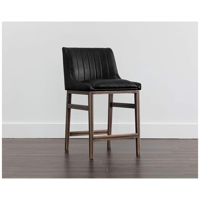 Image 4 Sunpan Halden Counter Stool Vintage Black more views