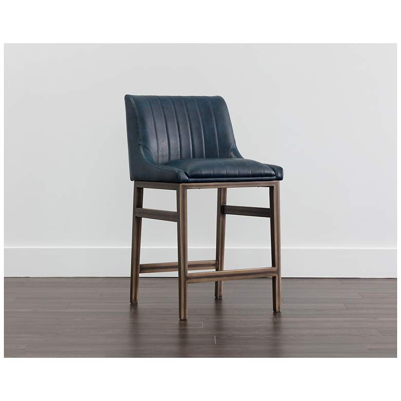 Image 4 Sunpan Halden Counter Stool Vintage Blue more views