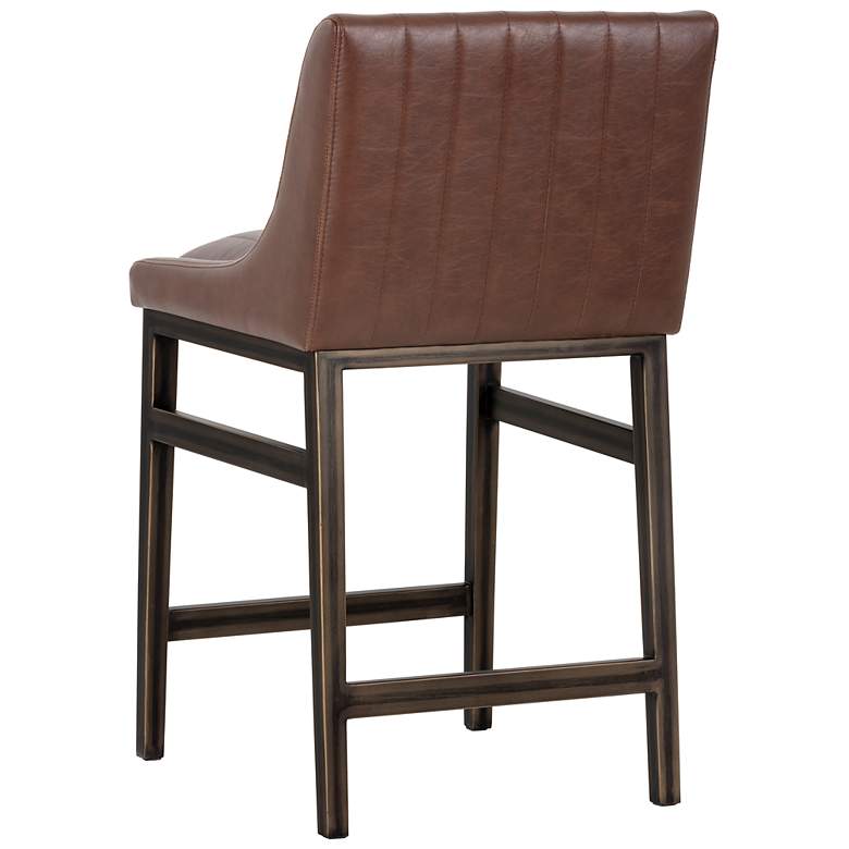 Image 3 Sunpan Halden Counter Stool Vintage Cognac more views