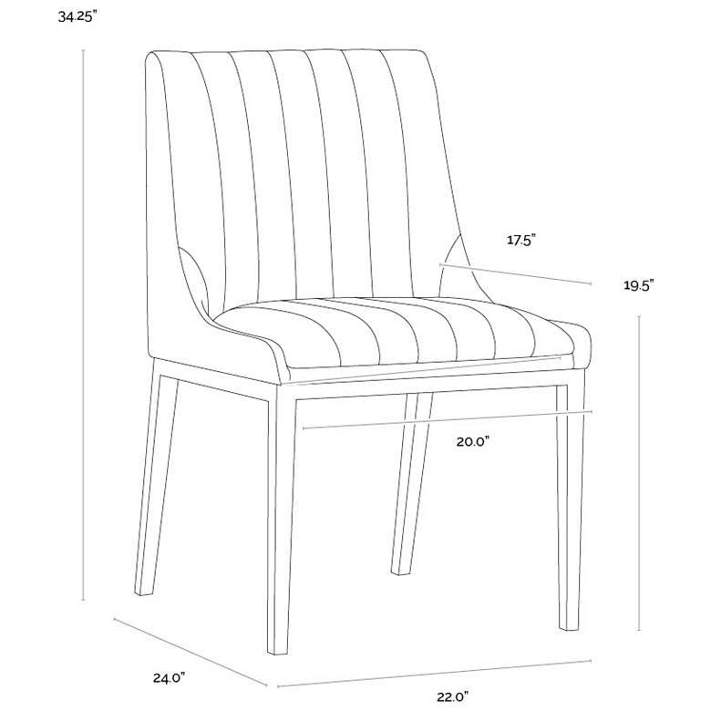 Image 6 Sunpan Halden Dining Chair Bravo Cognac Set of 2 more views