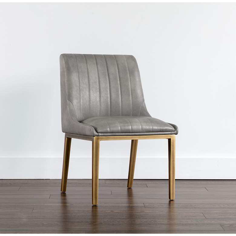Image 1 Sunpan Halden Dining Chair Bravo Metal Set of 2