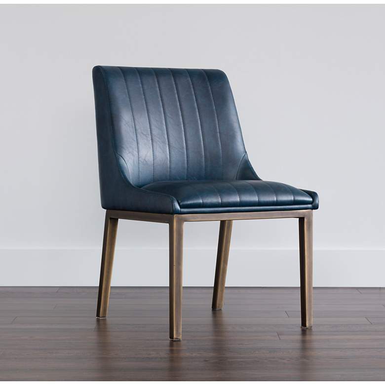 Image 1 Sunpan Halden Dining Chair Vintage Blue Set of 2