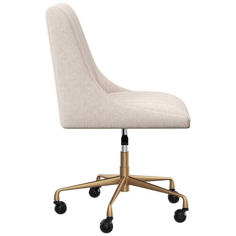 Image 3 Sunpan Halden Office Chair Beige Linen more views