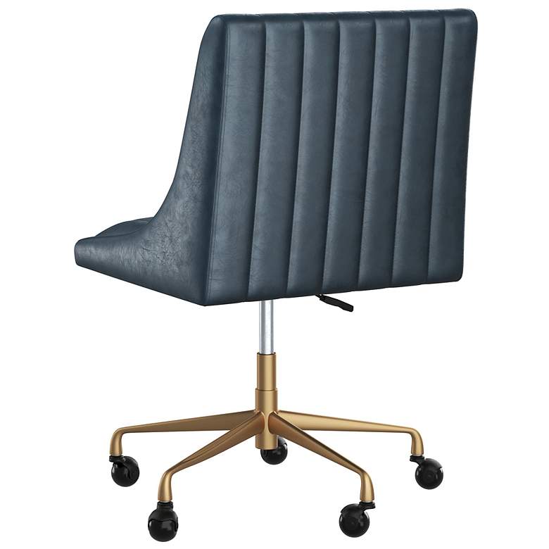 Image 4 Sunpan Halden Office Chair Vintage Blue more views