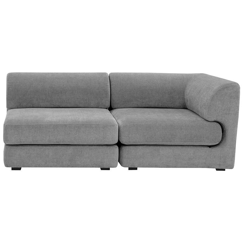 Image 7 Sunpan Harmony Modular Armless Chair Danny Dark Gray more views