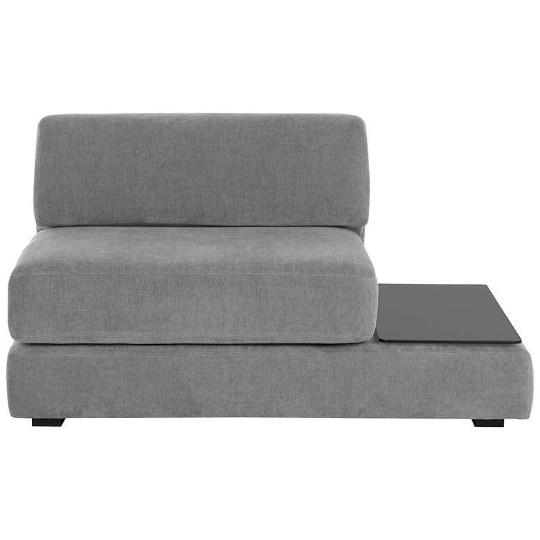 Image 2 Sunpan Harmony Modular Armless Chair Right Shelf Danny Dark Gray more views