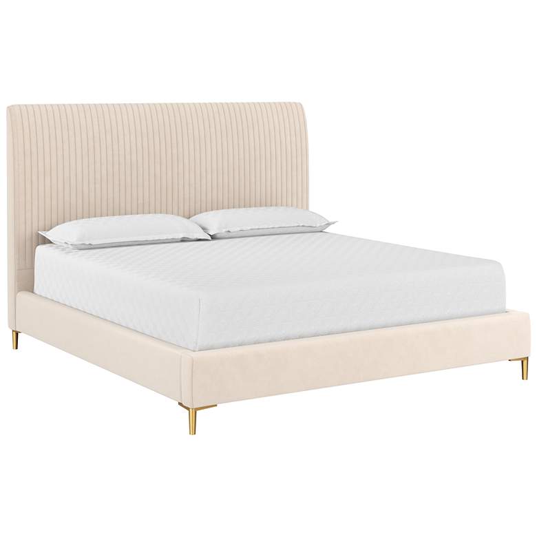Image 1 Sunpan Harris Bed King Casablanca Cloud