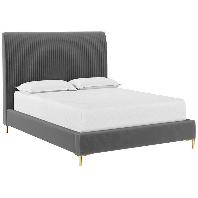 Image 1 Sunpan Harris Bed Queen Casablanca Storm