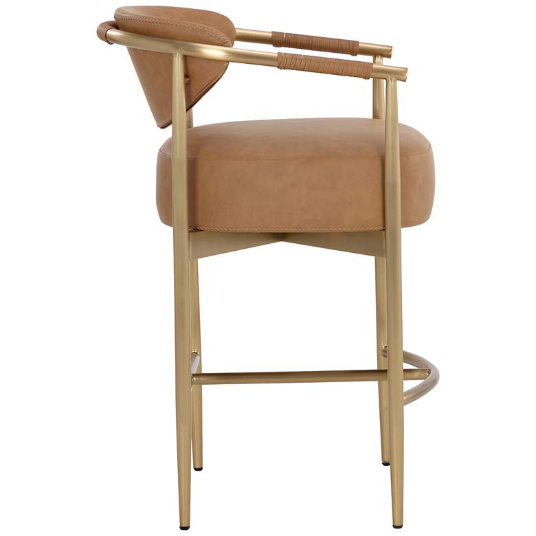 Image 2 Sunpan Heloise Counter Stool Milliken Cognac more views