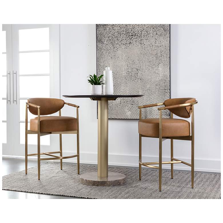 Image 4 Sunpan Heloise Counter Stool Milliken Cognac more views