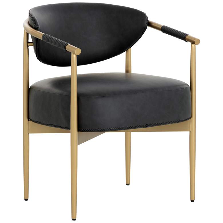 Image 1 Sunpan Heloise Dining Armchair Bravo Black