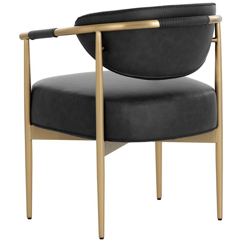 Image 4 Sunpan Heloise Dining Armchair Bravo Black more views