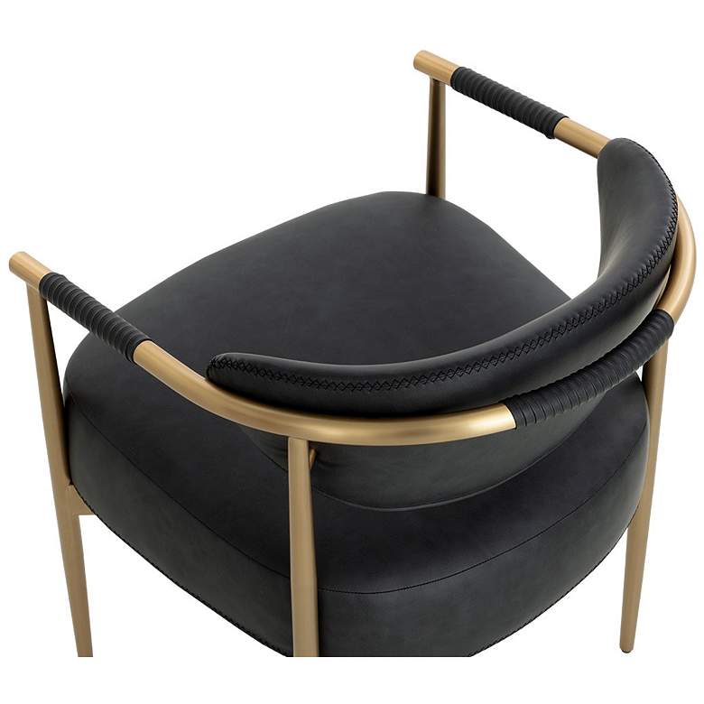 Image 5 Sunpan Heloise Dining Armchair Bravo Black more views