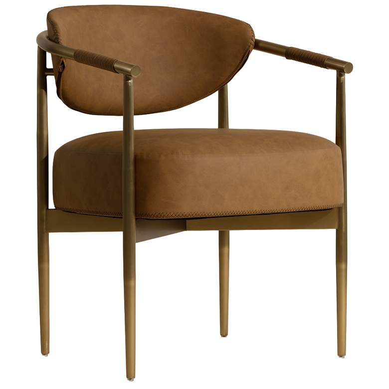 Image 2 Sunpan Heloise Dining Armchair Milliken Cognac