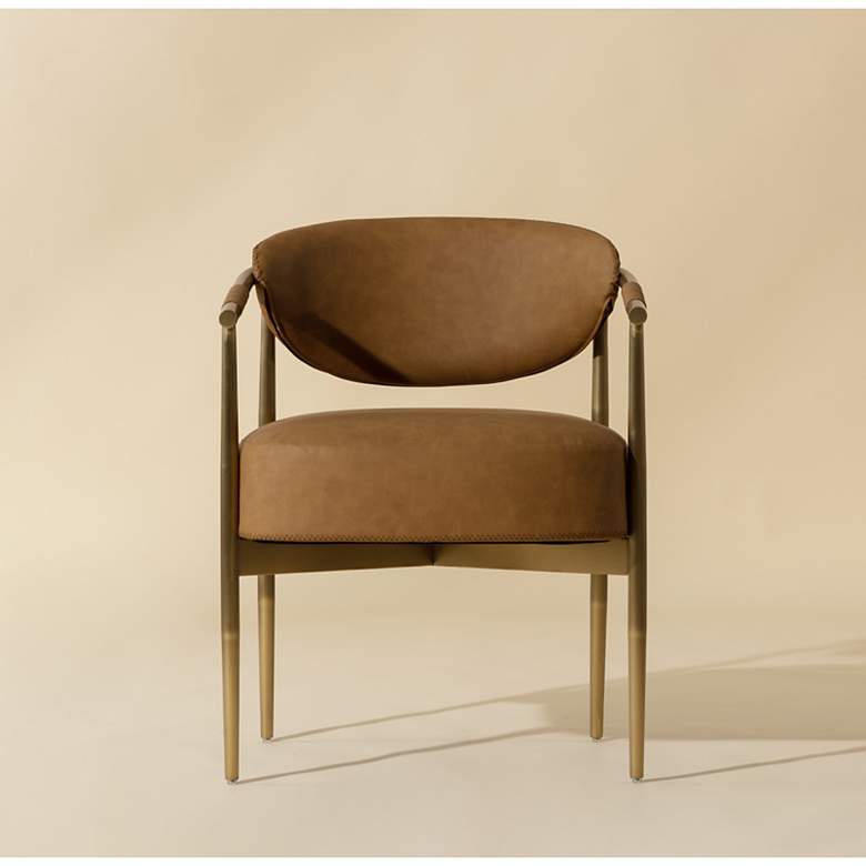 Image 1 Sunpan Heloise Dining Armchair Milliken Cognac