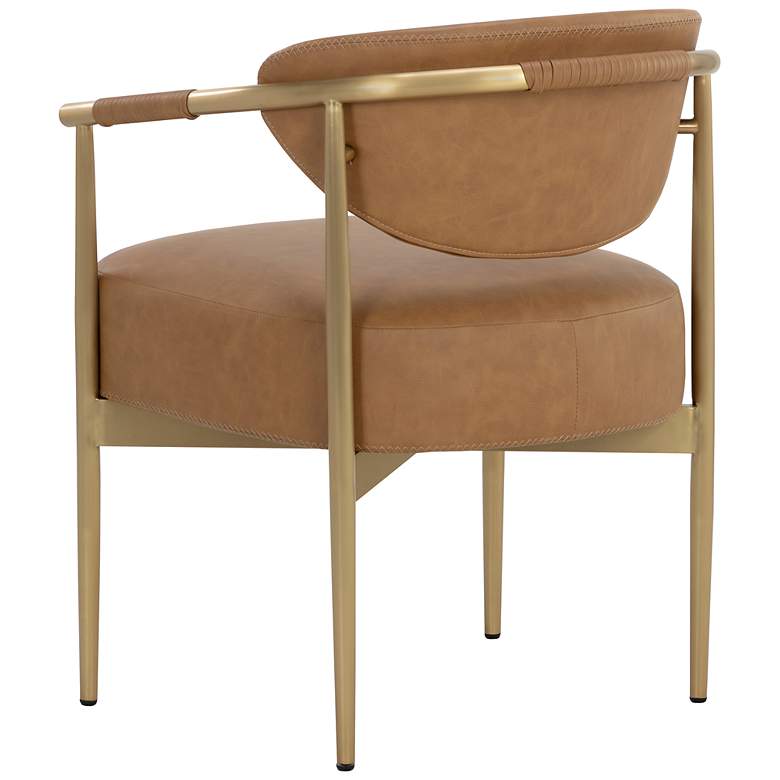 Image 4 Sunpan Heloise Dining Armchair Milliken Cognac more views