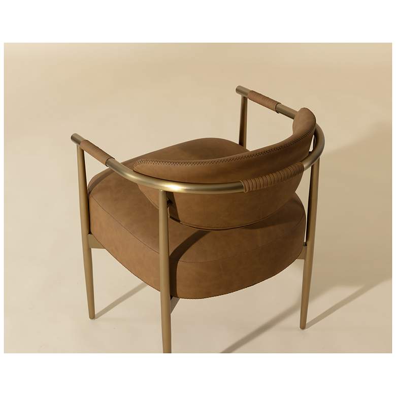 Image 5 Sunpan Heloise Dining Armchair Milliken Cognac more views