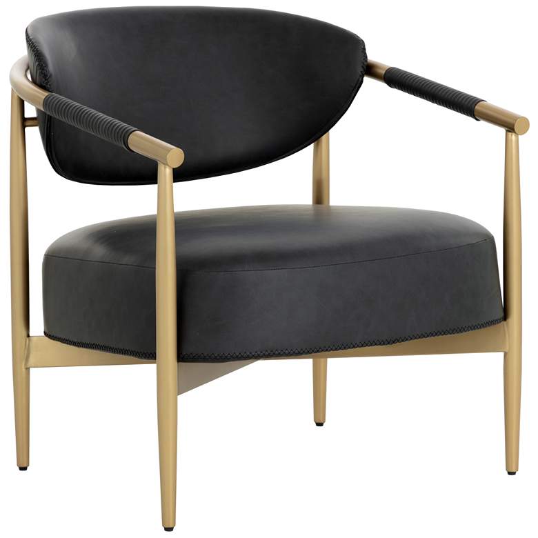 Image 1 Sunpan Heloise Lounge Chair Bravo Black