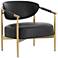 Sunpan Heloise Lounge Chair Bravo Black