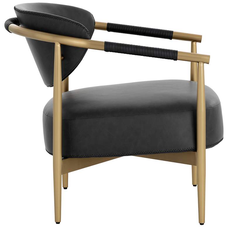 Image 3 Sunpan Heloise Lounge Chair Bravo Black more views