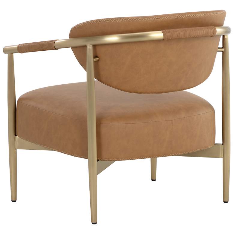 Image 4 Sunpan Heloise Lounge Chair Milliken Cognac more views