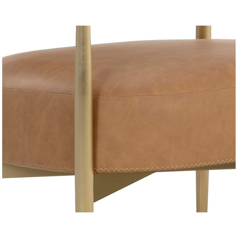 Image 5 Sunpan Heloise Lounge Chair Milliken Cognac more views