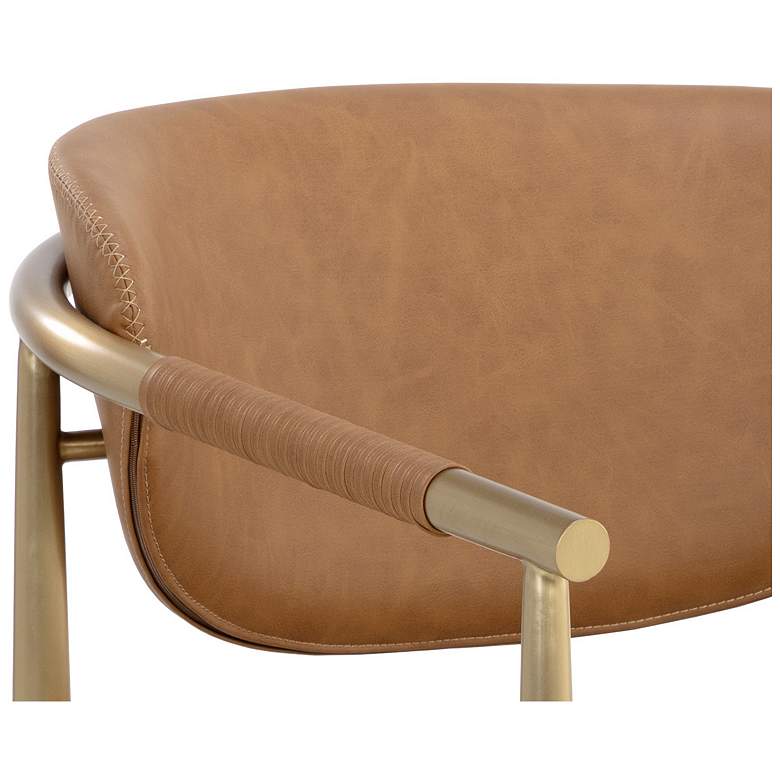Image 6 Sunpan Heloise Lounge Chair Milliken Cognac more views