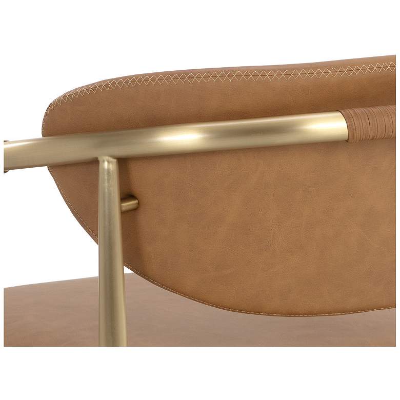Image 7 Sunpan Heloise Lounge Chair Milliken Cognac more views