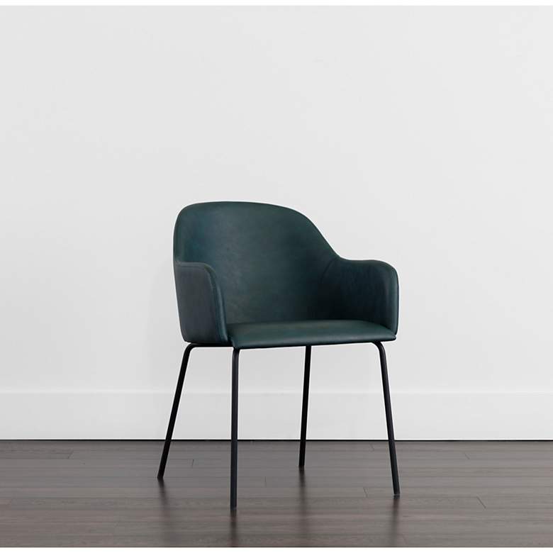 Image 1 Sunpan Hensley Dining Armchair Dark Teal