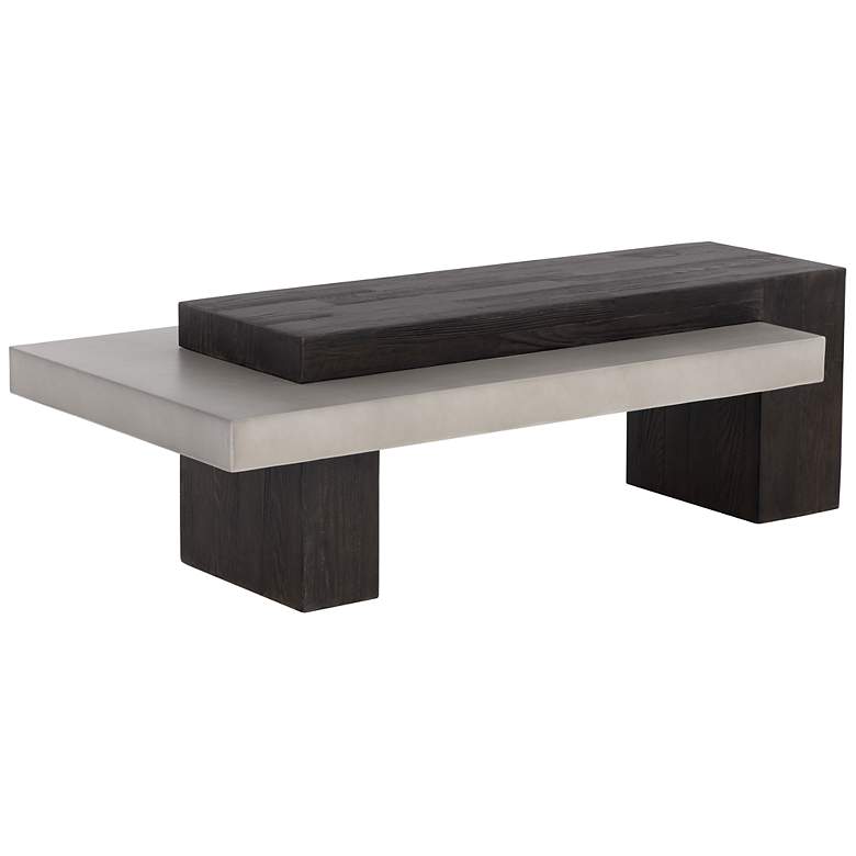 Image 2 Sunpan Herriot Coffee Table Dark Brown and Gray more views