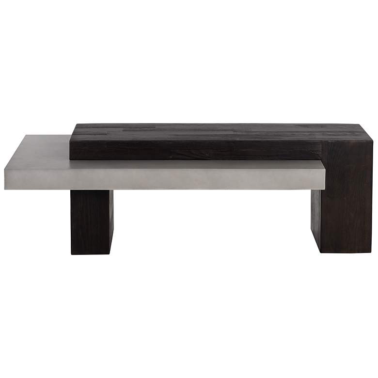 Image 3 Sunpan Herriot Coffee Table Dark Brown and Gray more views
