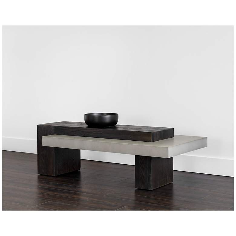 Image 4 Sunpan Herriot Coffee Table Dark Brown and Gray more views