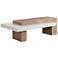 Sunpan Herriot Coffee Table Light Brown and Summer Sand