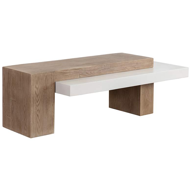 Image 3 Sunpan Herriot Coffee Table Light Brown and Summer Sand more views