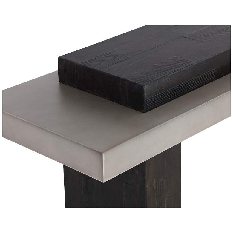 Image 5 Sunpan Herriot Console Table Dark Brown and Gray more views