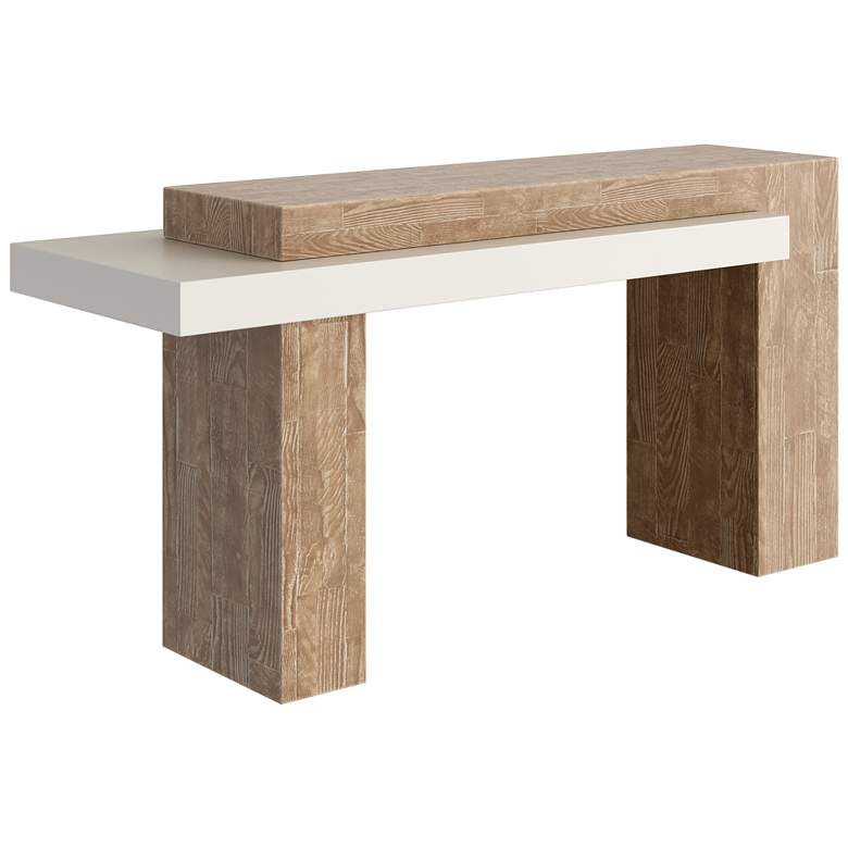 Image 1 Sunpan Herriot Console Table Light Brown and Summer Sand