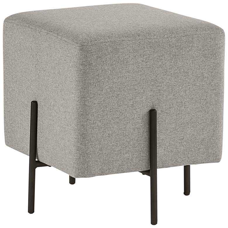 Image 1 Sunpan Heston Ottoman Black Dorset Platinum