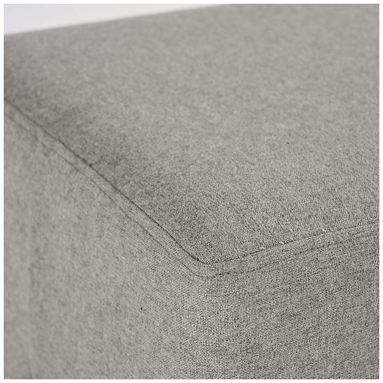 Image 5 Sunpan Heston Ottoman Black Dorset Platinum more views