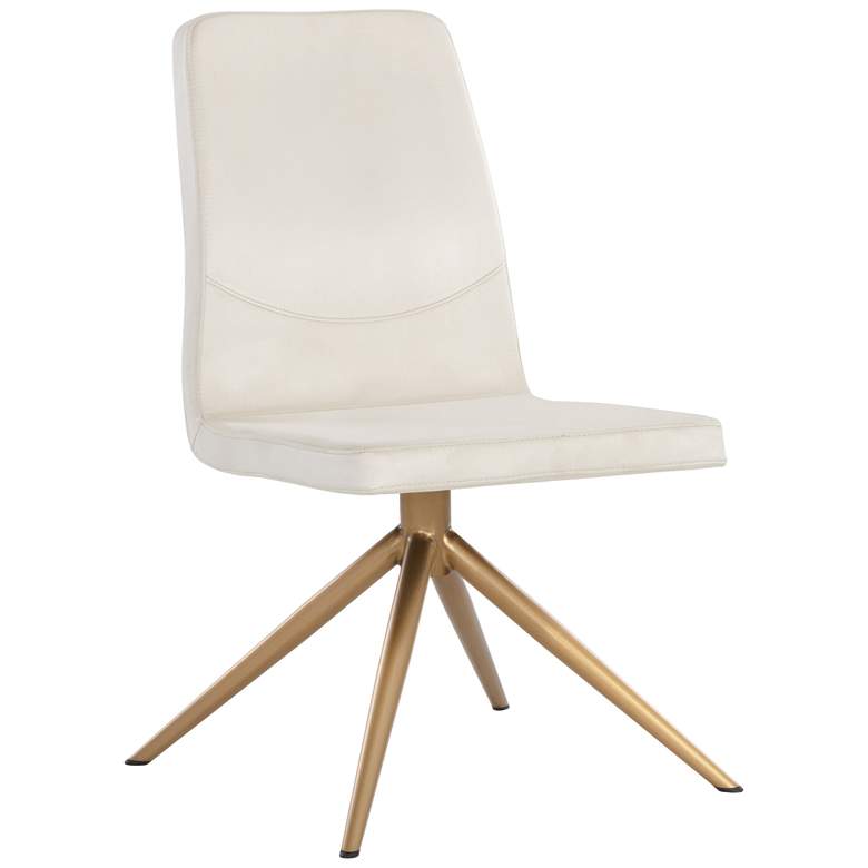 Image 1 Sunpan Hilda Swivel Dining Chair Vienna Cream