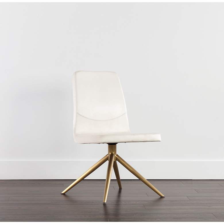 Image 1 Sunpan Hilda Swivel Dining Chair Vienna Cream