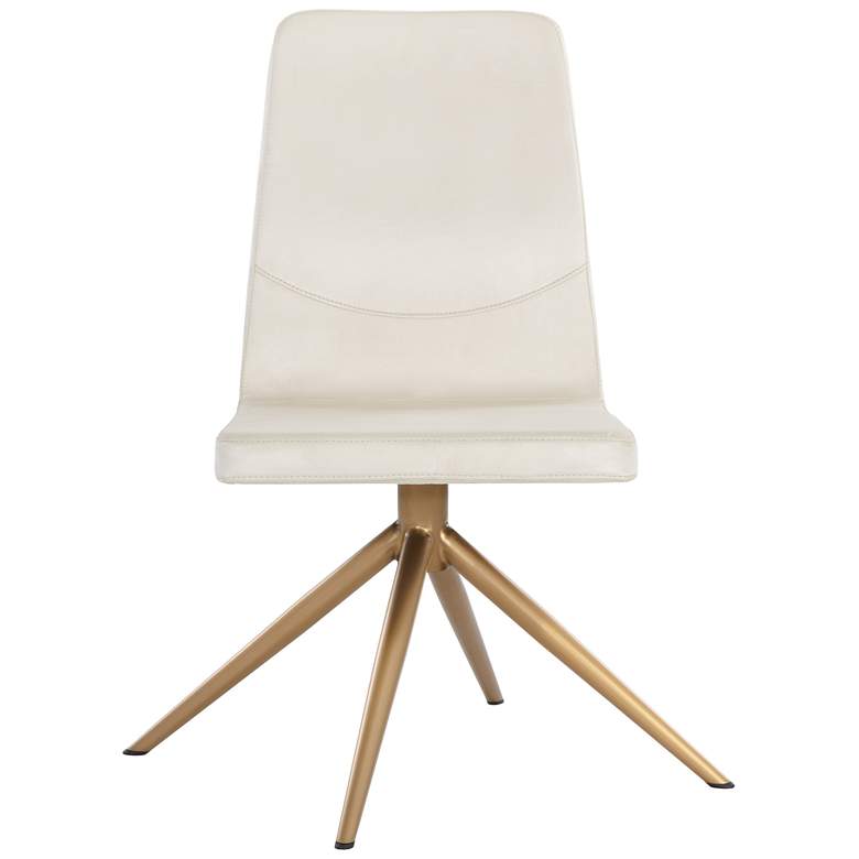 Image 3 Sunpan Hilda Swivel Dining Chair Vienna Cream more views