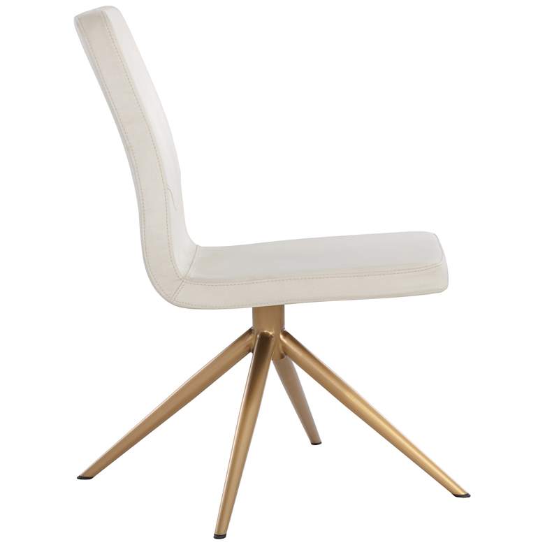 Image 4 Sunpan Hilda Swivel Dining Chair Vienna Cream more views