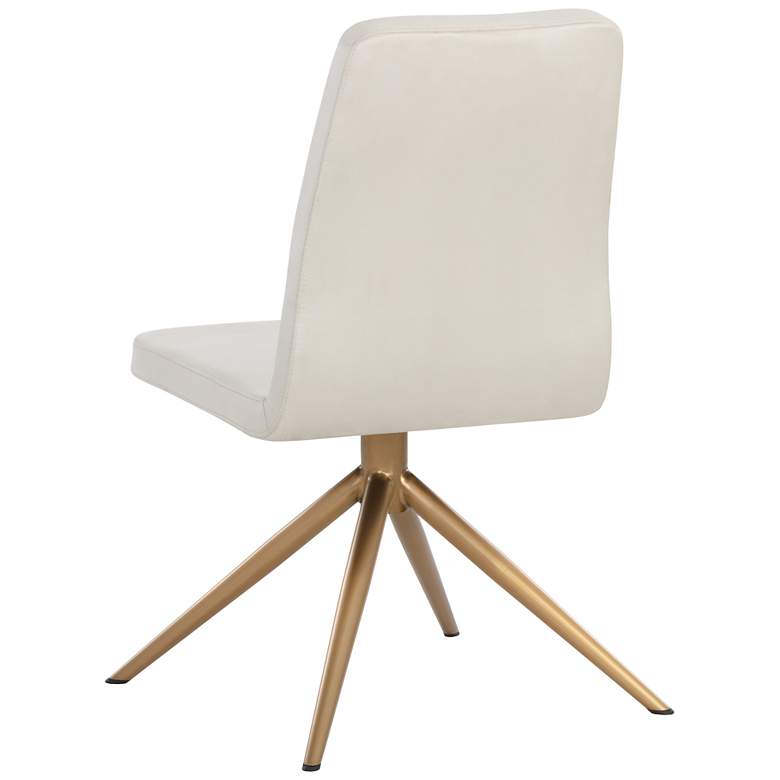 Image 5 Sunpan Hilda Swivel Dining Chair Vienna Cream more views