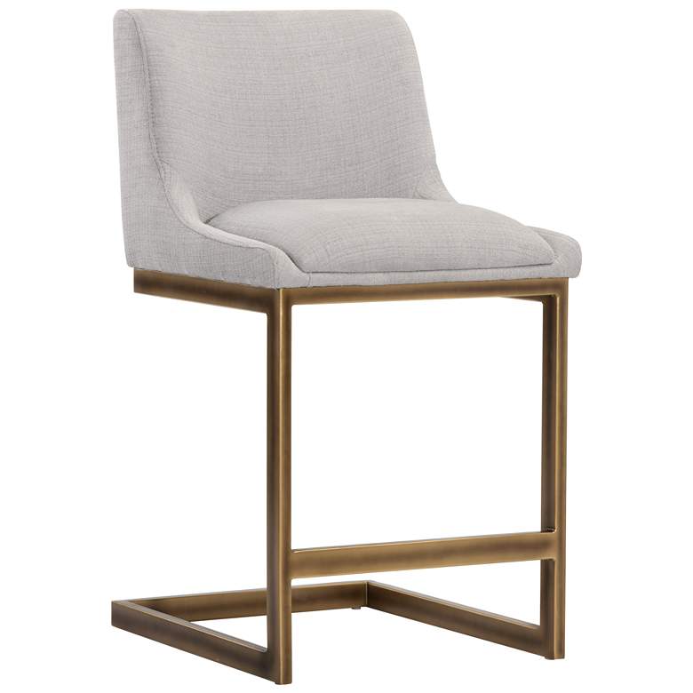 Image 1 Sunpan Holly Counter Stool Zenith Soft Gray