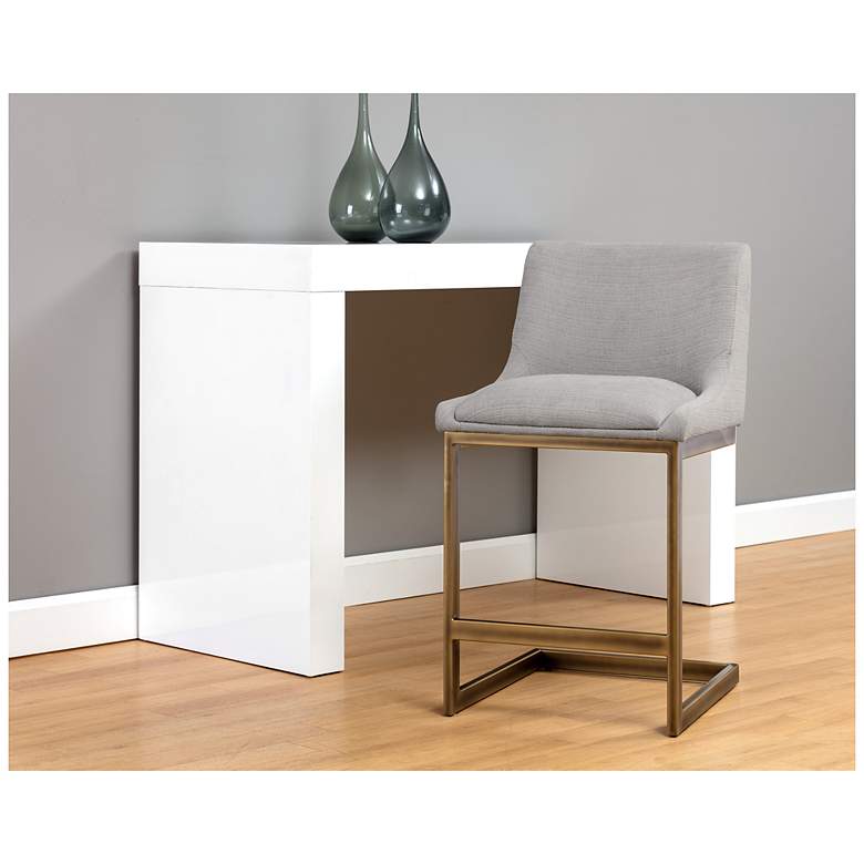 Image 5 Sunpan Holly Counter Stool Zenith Soft Gray more views