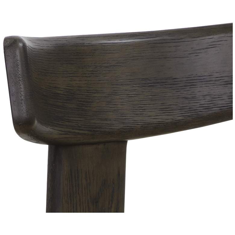 Image 6 Sunpan Horton Dining Chair Dark Brown Sahara Sand Leather Set of 2 more views