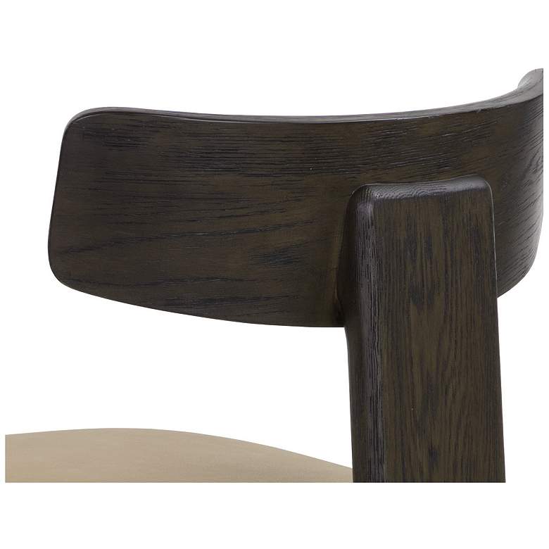 Image 7 Sunpan Horton Dining Chair Dark Brown Sahara Sand Leather Set of 2 more views