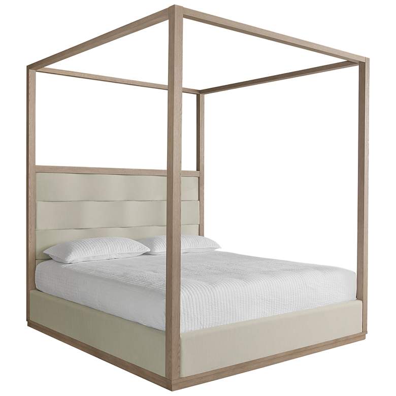 Image 1 Sunpan Hoyos Canopy Bed King Topaz Beige