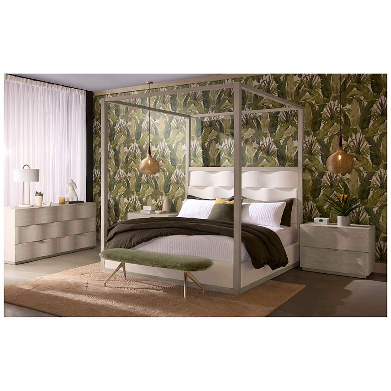 Image 4 Sunpan Hoyos Canopy Bed King Topaz Beige more views